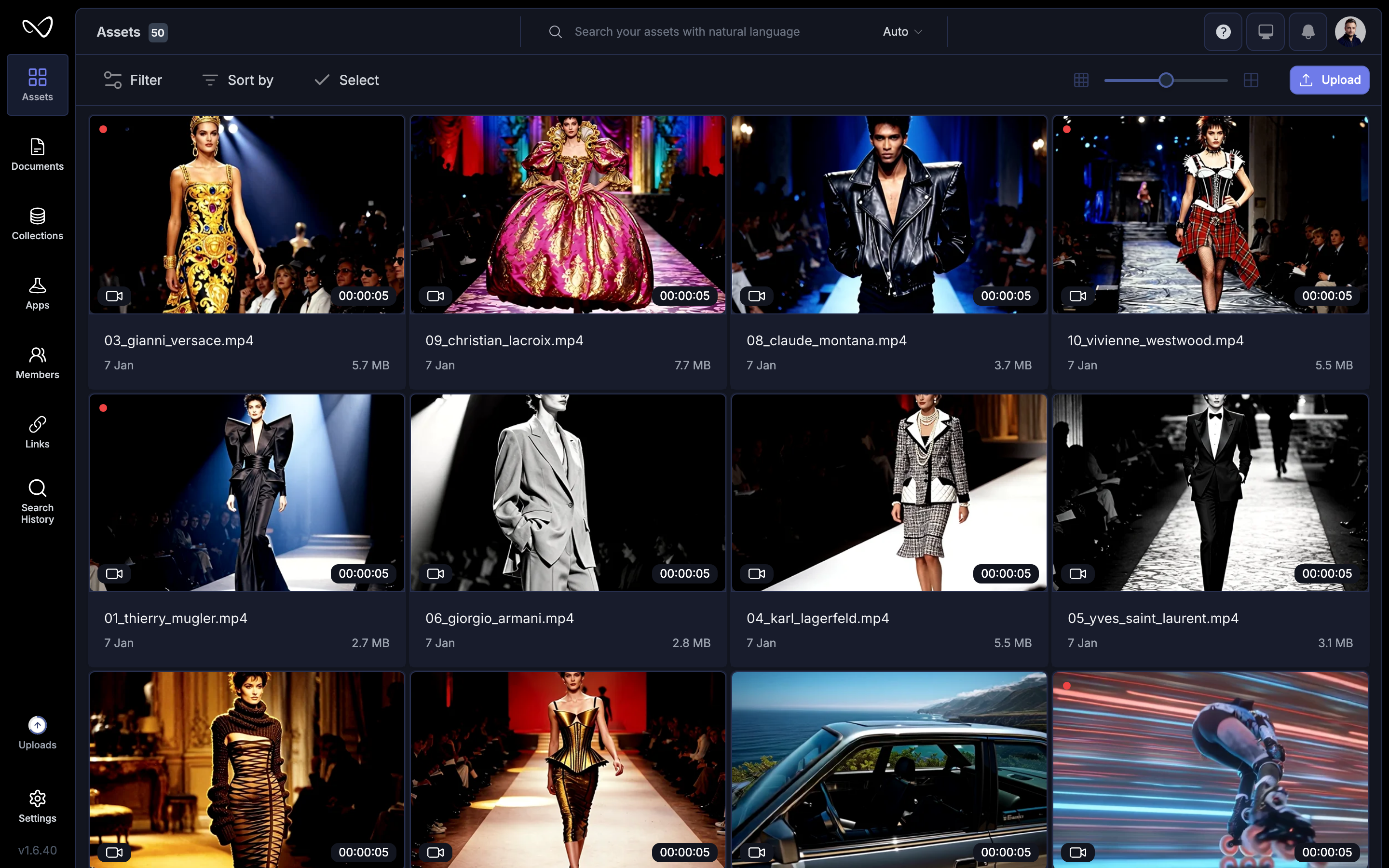 Asset library in Wikio